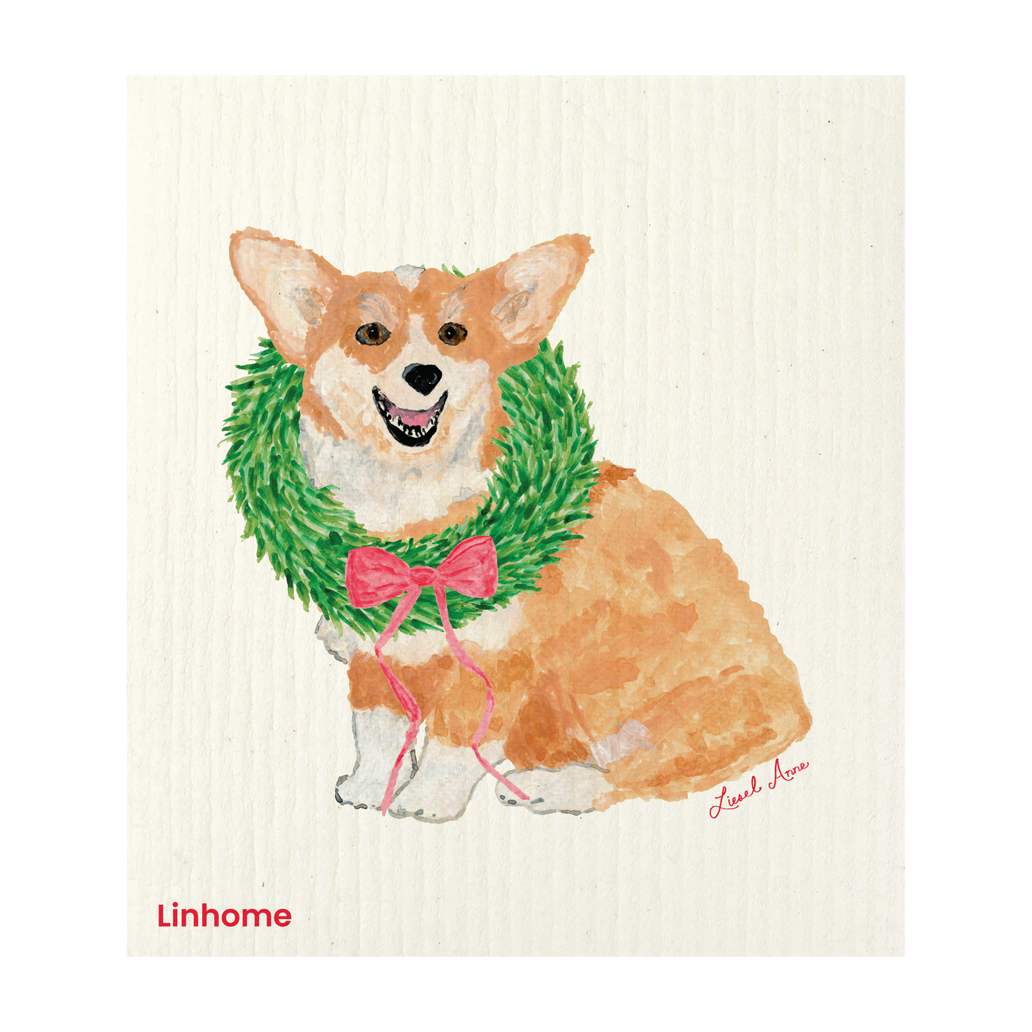Holiday Paws Collection - Linhome x Liesel Anne Swedish Dishcloths - 4 Pack