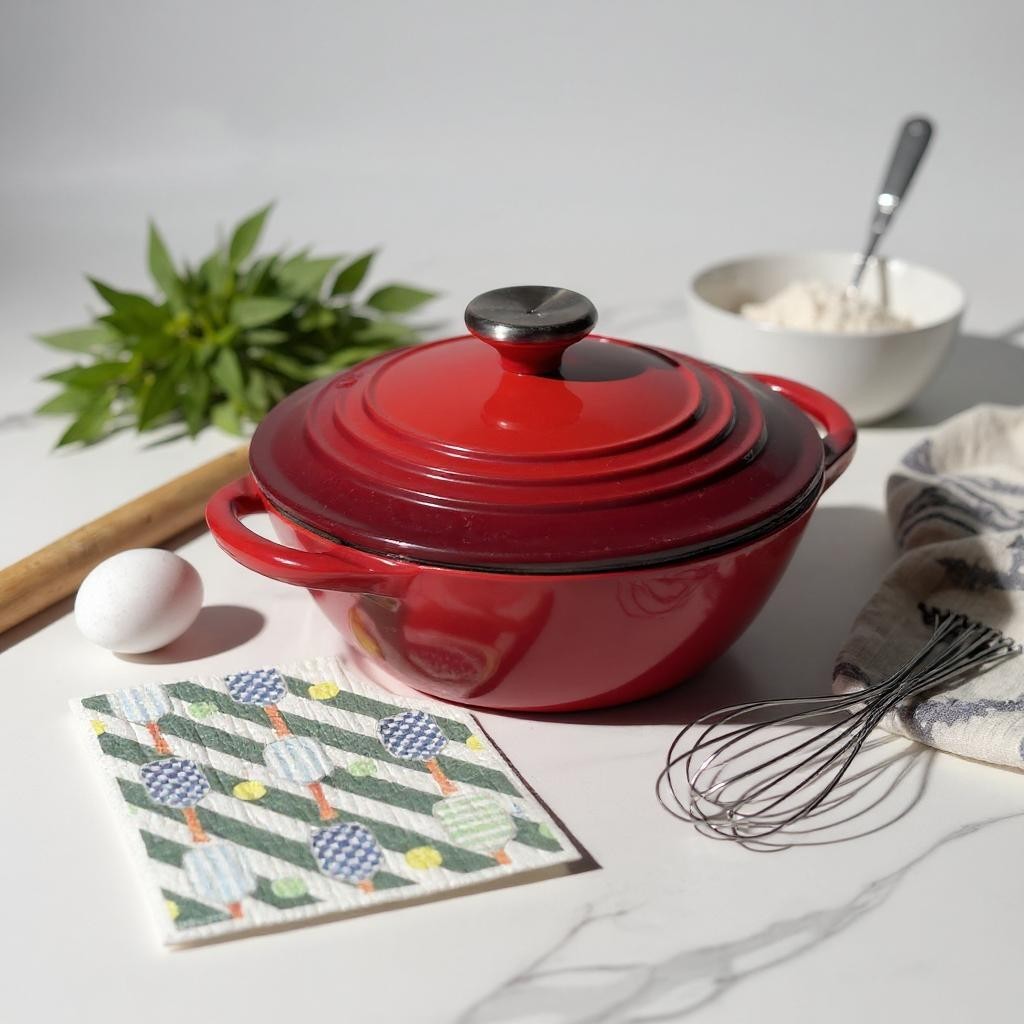 In the Kitchen  Pickleball Swedish Dishcloths– Linhome x Liesel Anne Collection- Blue & Green- 1 Pack