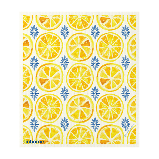 Lemon Zest - Linhome x Liesel Anne Swedish Dishcloths - 4 Pack