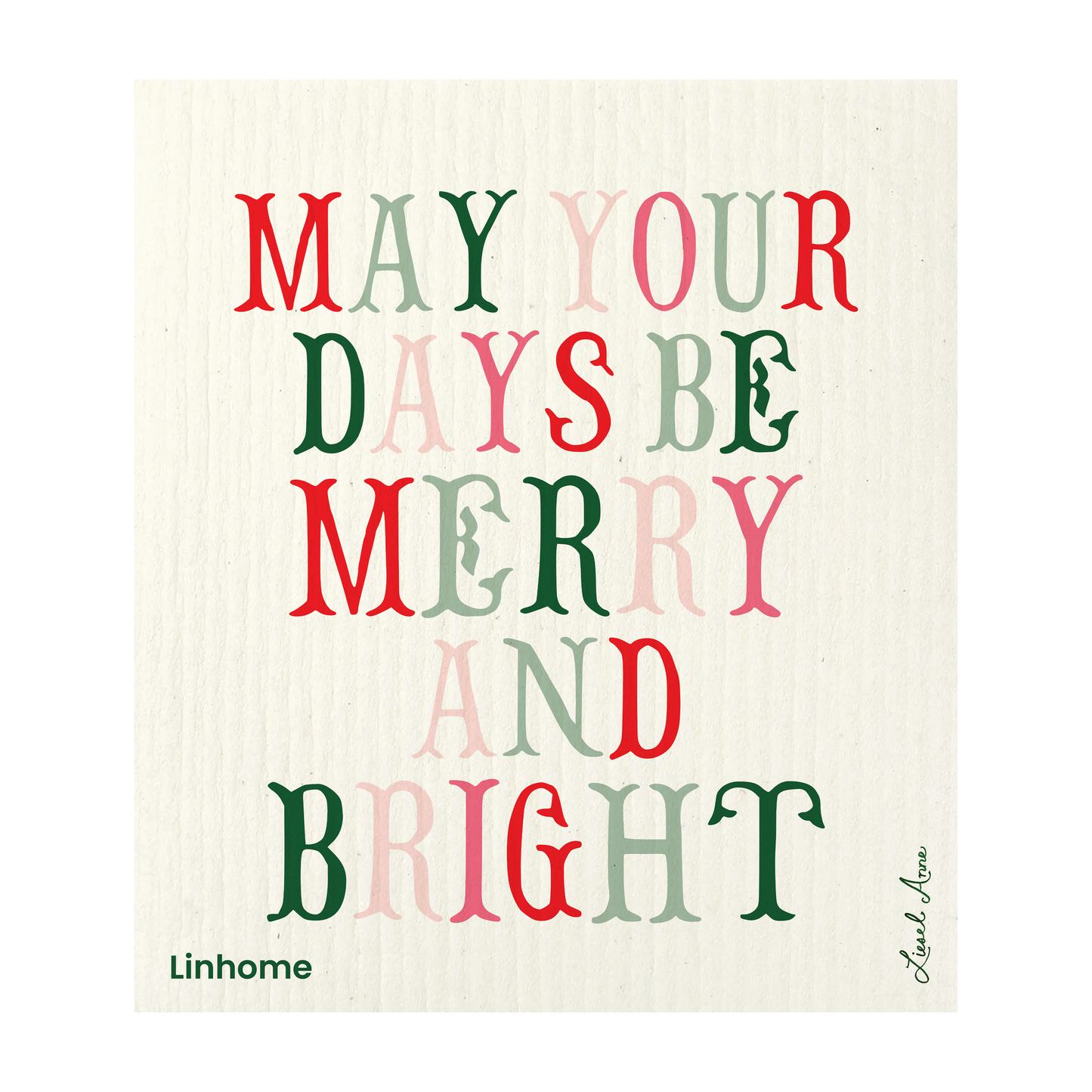 Holiday Classic Collection- Linhome x Liesel Anne Swedish Dishcloths - 4 Pack