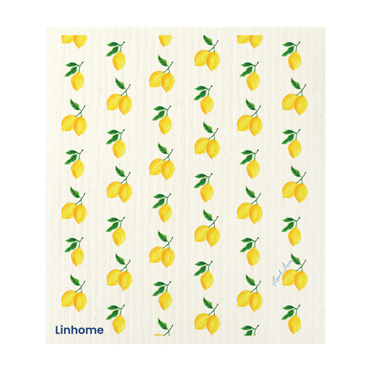 Lemon Zest - Linhome x Liesel Anne Swedish Dishcloths - 4 Pack