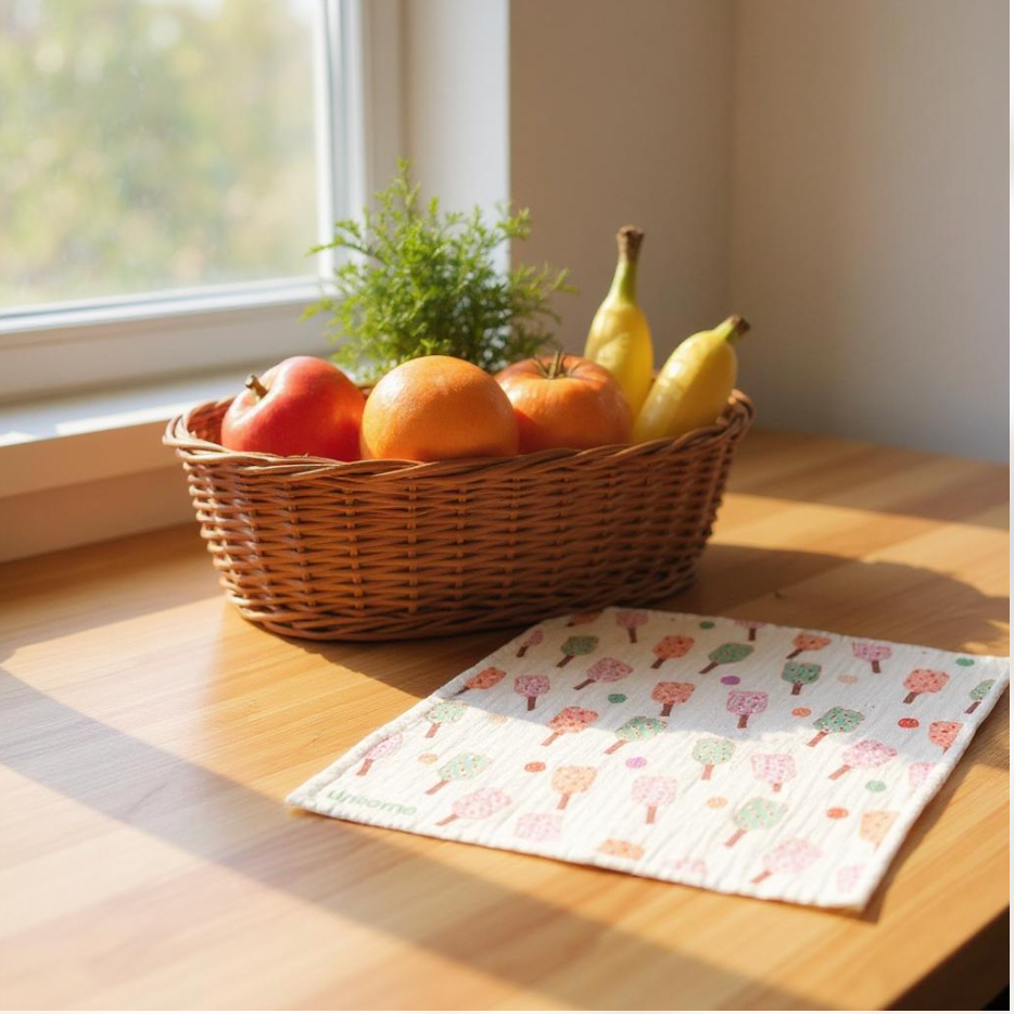 Linhome Pickleball Swedish Dishcloth- Checkered Floral Paddles - 2 Pack