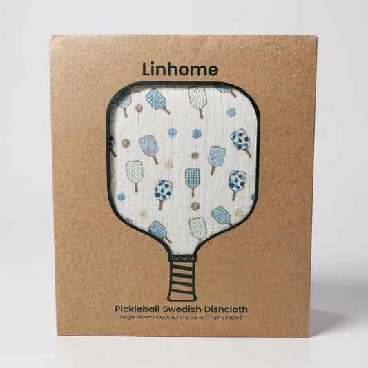 Linhome Pickleball Swedish Dishcloth- Match Point Blue- 1 Pack