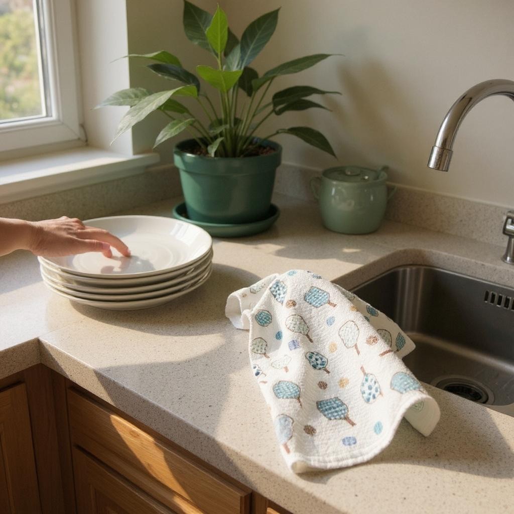 Linhome Pickleball Swedish Dishcloth- Match Point Blue- 1 Pack