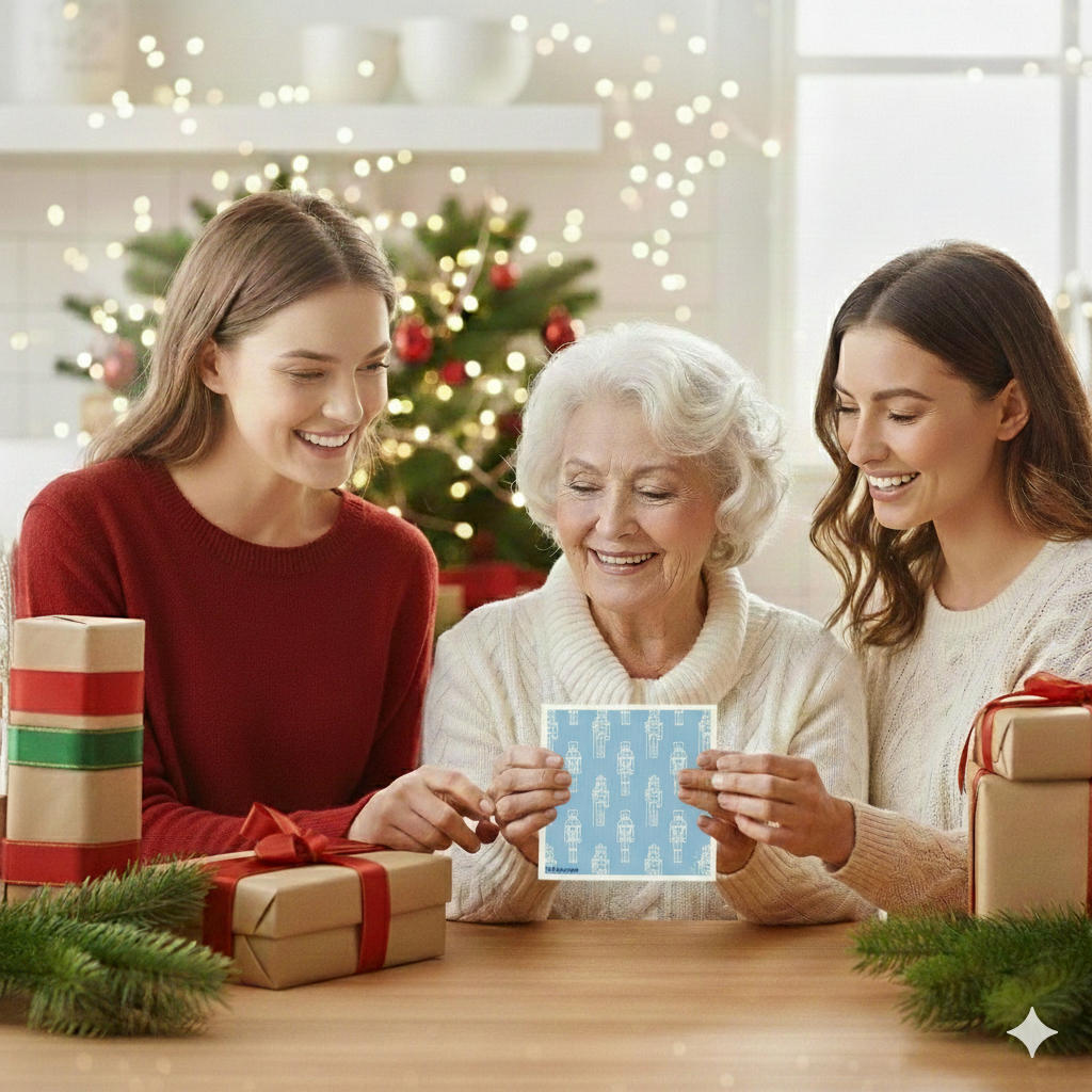 Holiday Nutcracker Collection Blue Nutcrackers- Linhome x Liesel Anne Swedish Dishcloths - 1 Pack