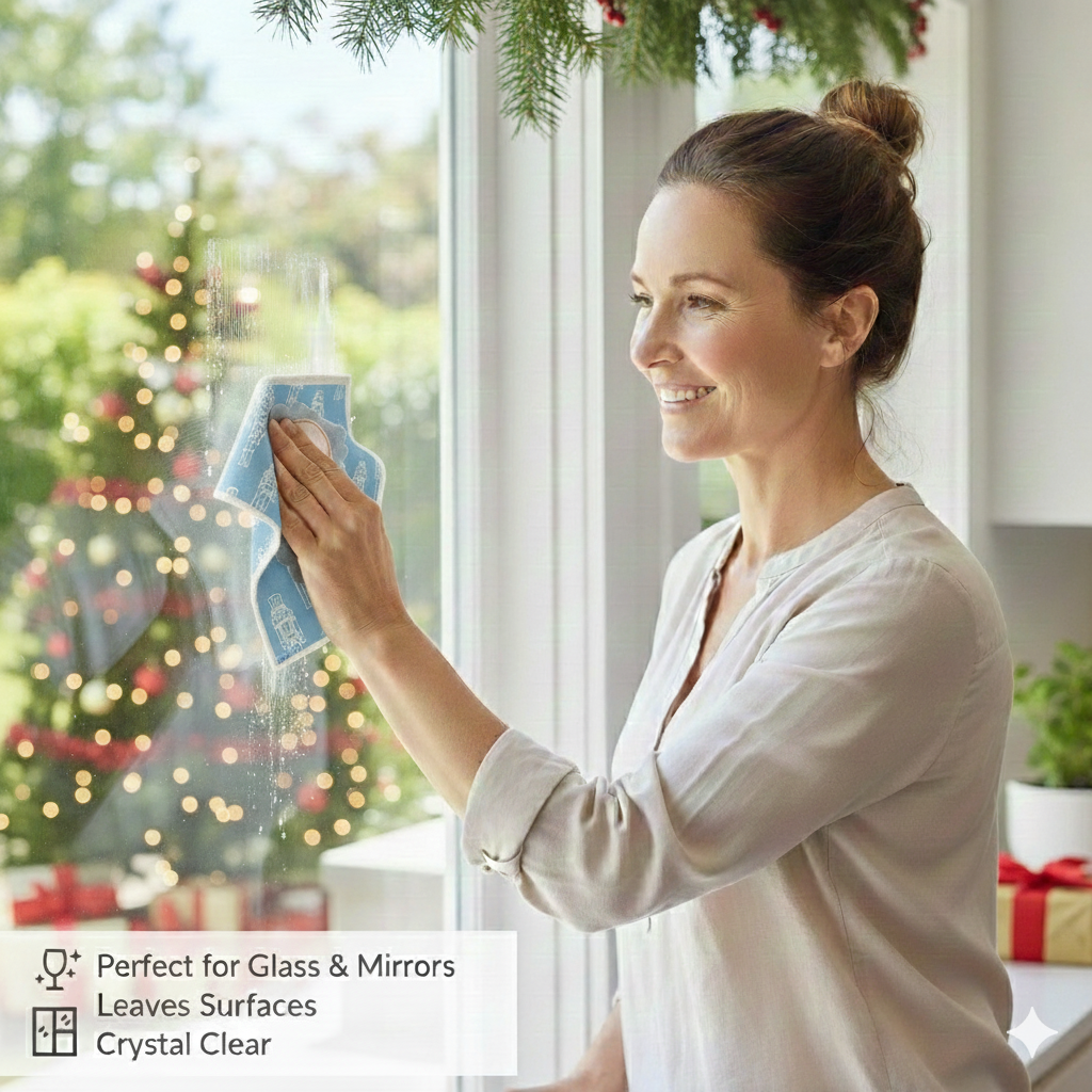 Holiday Nutcracker Collection Blue Nutcrackers- Linhome x Liesel Anne Swedish Dishcloths - 1 Pack