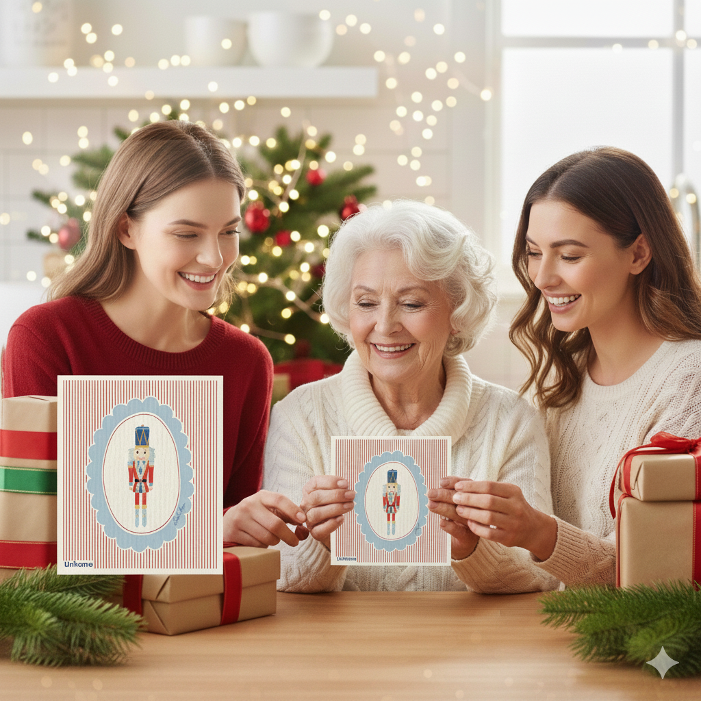 Holiday Nutcracker Collection - Linhome x Liesel Anne Swedish Dishcloths - 4 Pack