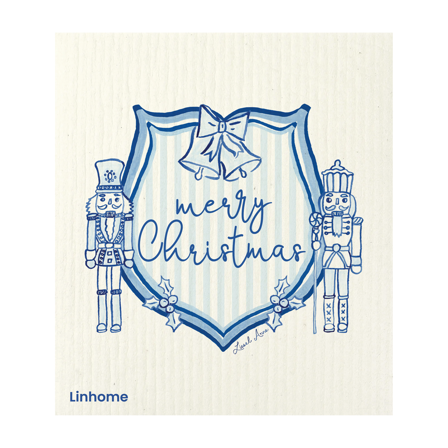 Holiday Nutcracker Collection - Linhome x Liesel Anne Swedish Dishcloths - 4 Pack