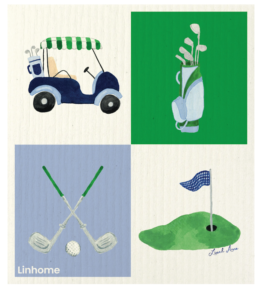 Linhome Golf Collection Swedish Dishcloth - 1 Pack