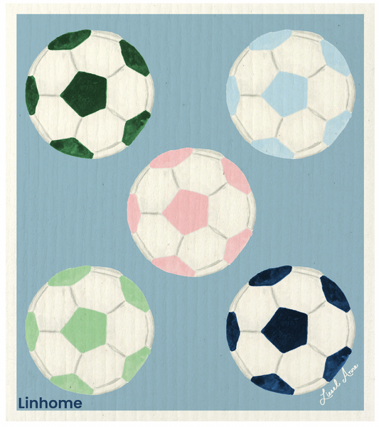 Linhome Soccer Collection Swedish Dishcloth - 1 Pack