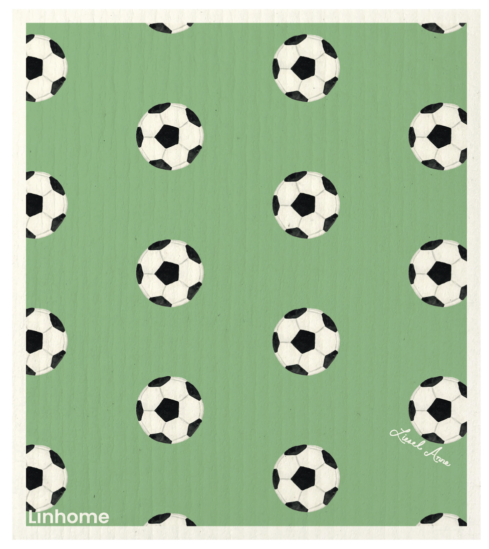 Linhome Soccer Collection Swedish Dishcloth - 1 Pack