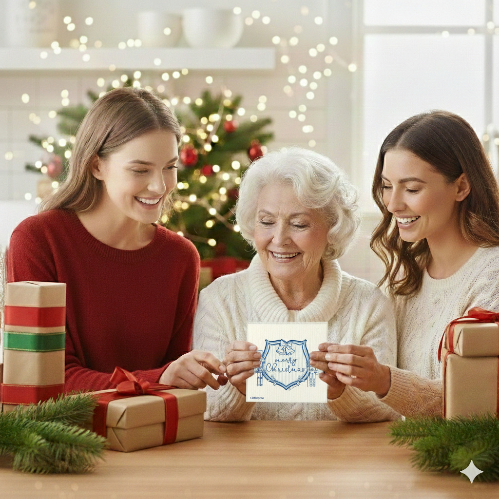 Holiday Nutcracker Collection Merry Nutcrackers Duo- Linhome x Liesel Anne Swedish Dishcloths - 1 Pack